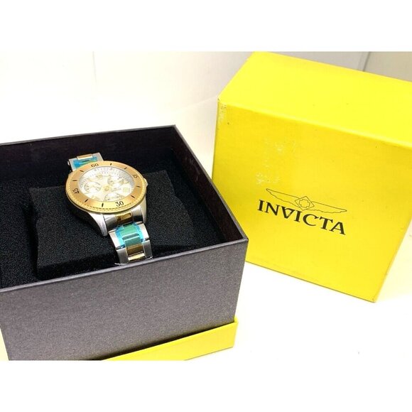 Invicta Women's Watch 21685 Angel Quartz Silver Dial Two Tone Stainless … - Picture 3 of 15